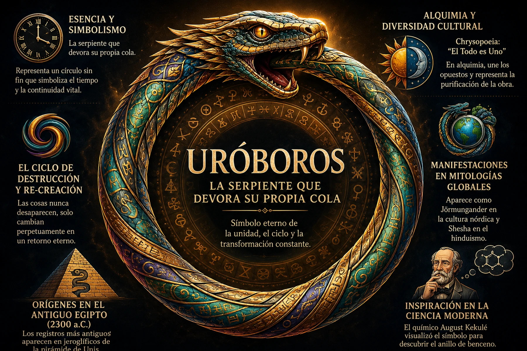 Uróboros - la serpiente que devora su propia cola